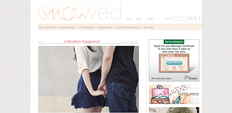 Once Wed web Niagara Wedding Photographer