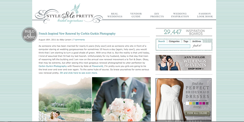Style Me Pretty web Style Me Pretty Wedding Inspiration