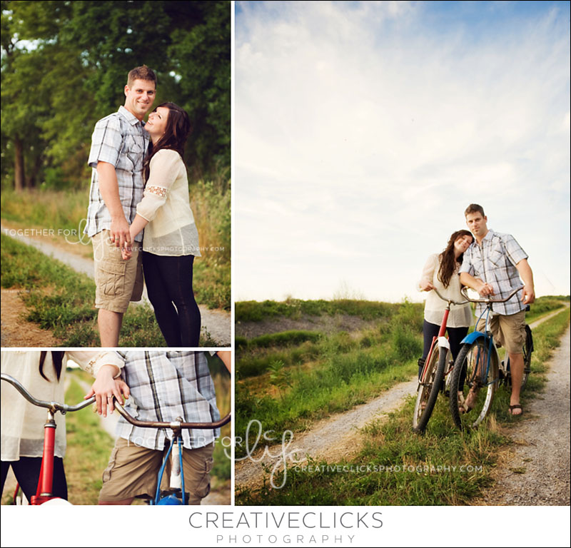 vintage-engagement-session-bikes-rings Fonthill Engagement Photographer