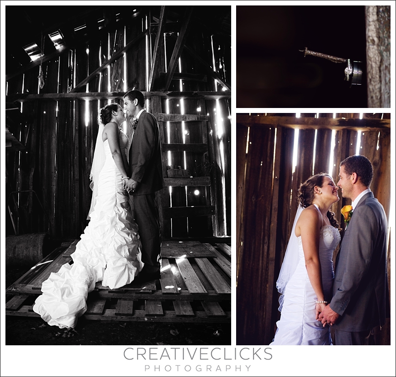 Niagara-Wedding-Photographer_119 bride and groom in barn ring shot