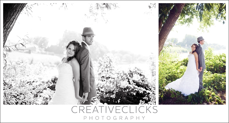 Niagara-Wedding-Photographer_129 bride and groom pictures under tree in golden light