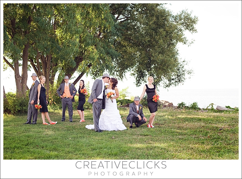 Niagara-Wedding-Photographer_134 wedding party on beach shore